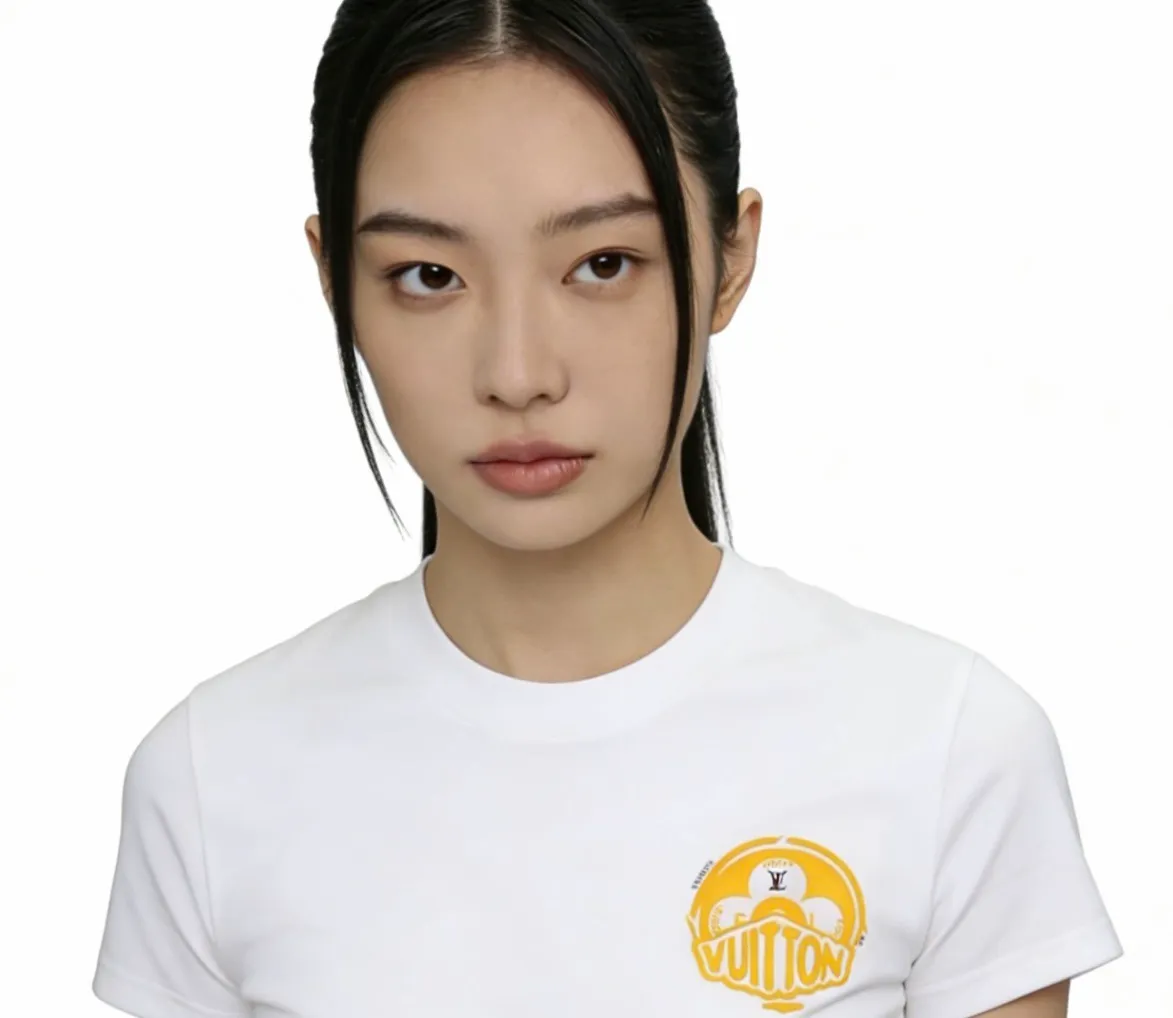 Louis Vuitton/Louis Vuitton 26ss front and rear logo printed short sleeves